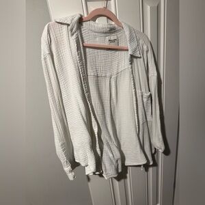 Abercrombie gauzy linen shirt